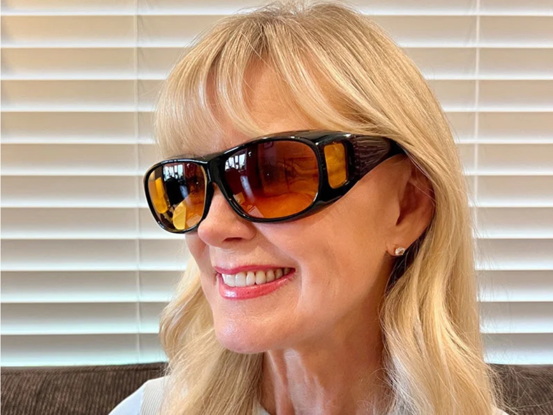 Nachtsichtbrille mit "Glarecut"-Technologie (Sicheres Fahren bei Nacht)