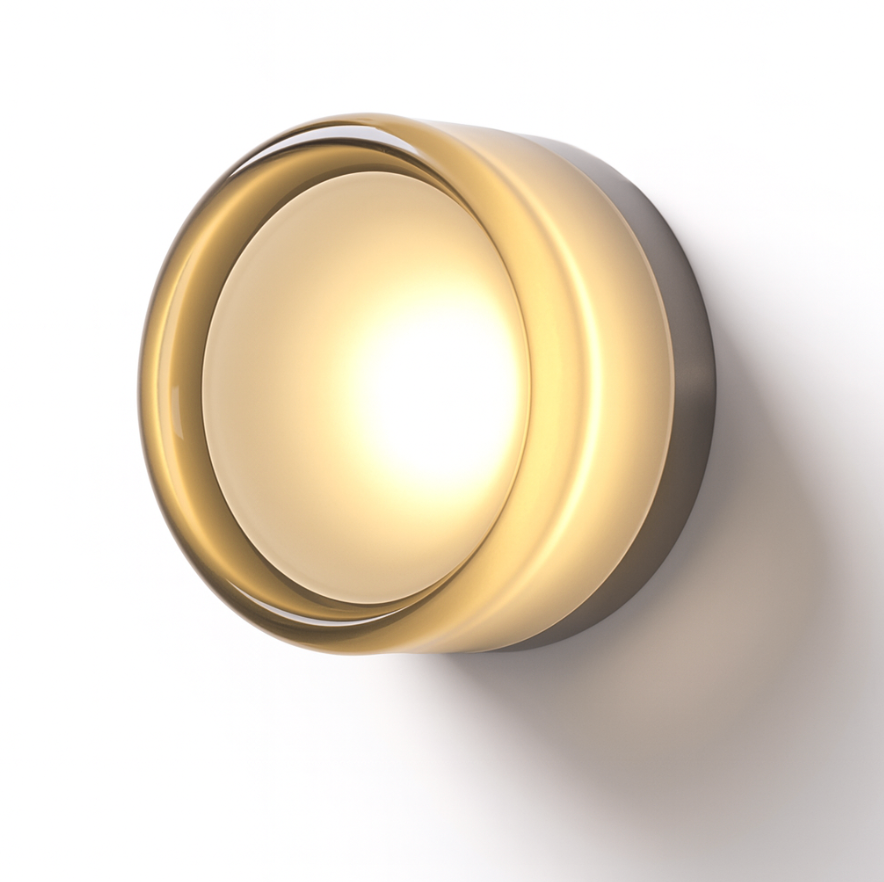 Moderne Glas Runde Wandlampe LED 1-Licht