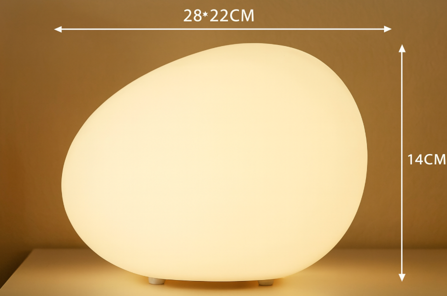 Nordische Steinförmige LED Tischlampe 1-Licht