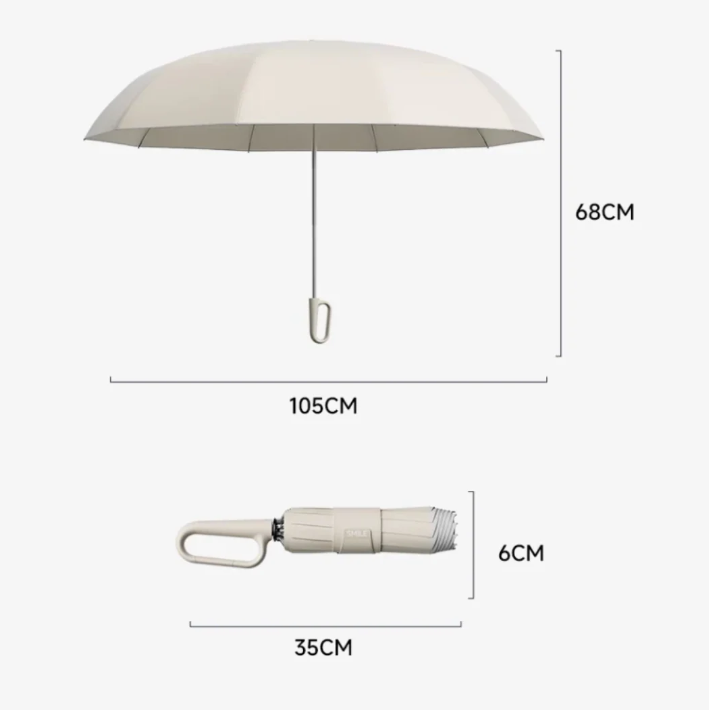 Reflektierender Edge Sturmfester Regenschirm