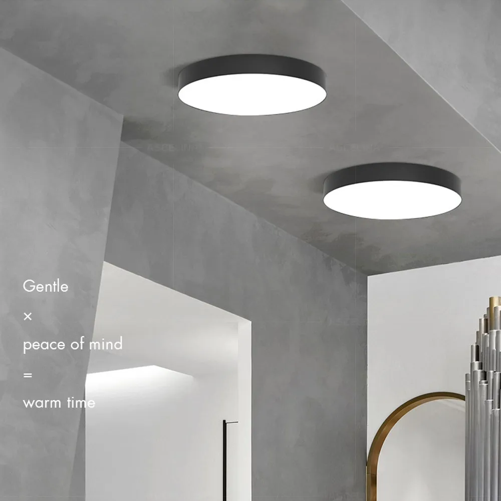 Moderne Minimalistische Runde LED Deckenleuchte 1-Licht