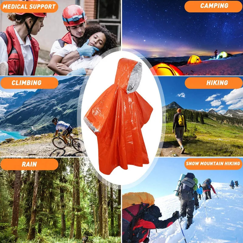 Faltbarer Regenponcho – Wasser- und Winddichter Regenschutz