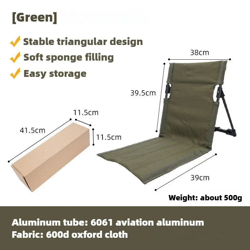 TREKASE Camping Klappstuhl | Ultraleicht & wetterfest | Aluminiumrahmen | Gepolstert für zusätzlichen Komfort | Schnell aufzubauen