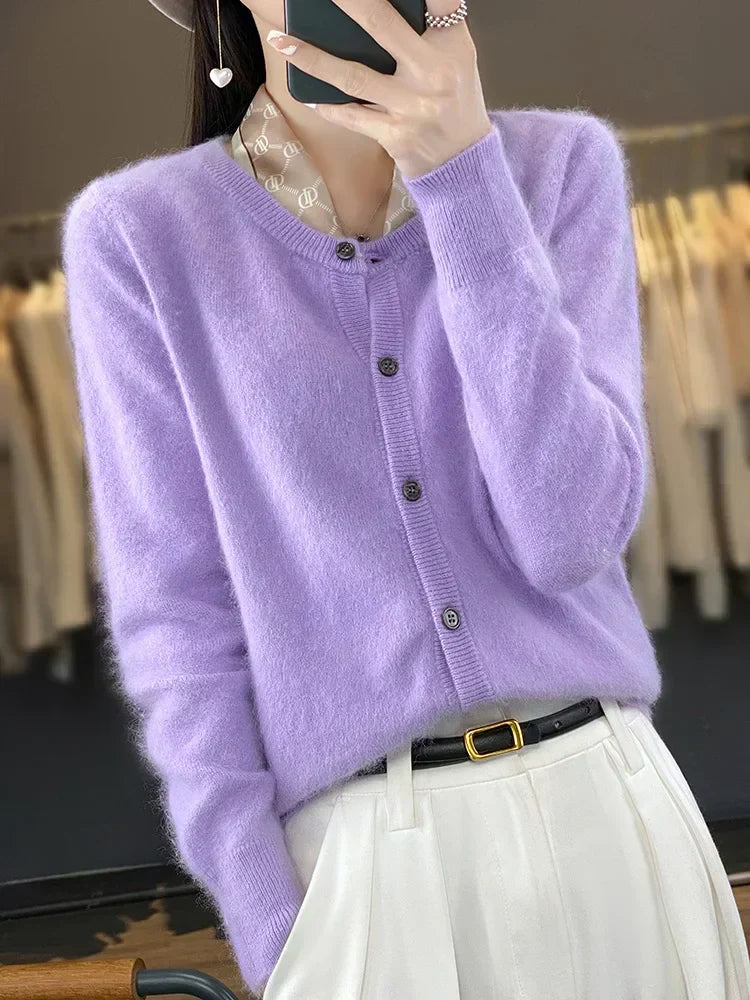 Aurea Kaschmir Cardigan Pullover für kaltes Wetter