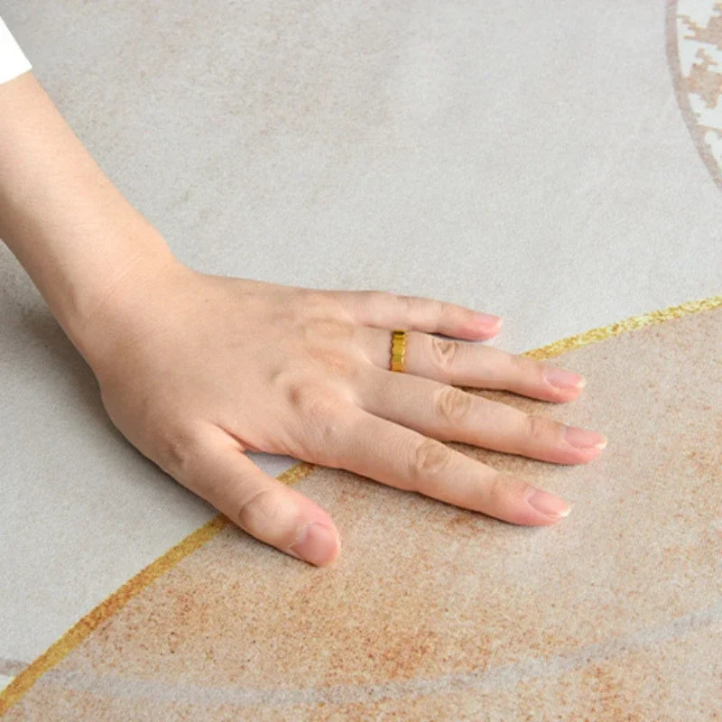 Thyn - Japanischer Stil Rundwaschbarer Teppich für das Wohnzimmer