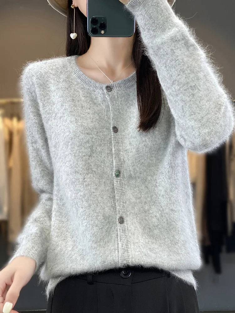 Aurea Kaschmir Cardigan Pullover für kaltes Wetter
