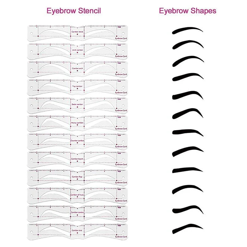 LuxeArch Brow Master Schablonen-Kit | Mühelose Präzision für perfekte Augenbrauenformgebung