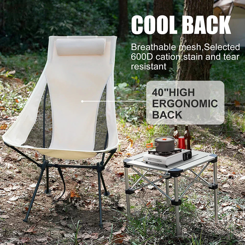 CampEase Klappstuhl Outdoor | Stark und leicht für Camping, Strand und Garten