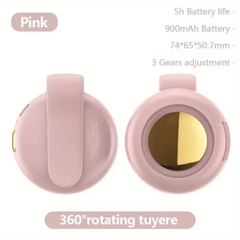 BreezeClip Mini-Ventilator | Stilvoll, tragbar und 360° drehbar für Kinder und unterwegs