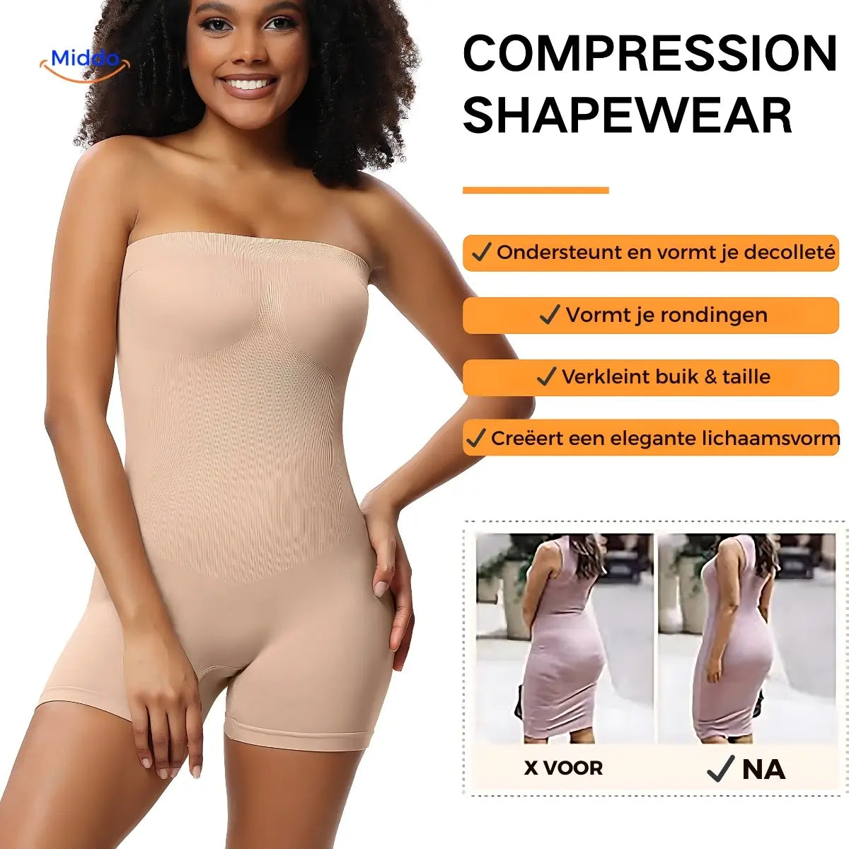 FormFit Körperformender Bodysuit | Stützend und angenehm für jede Gelegenheit