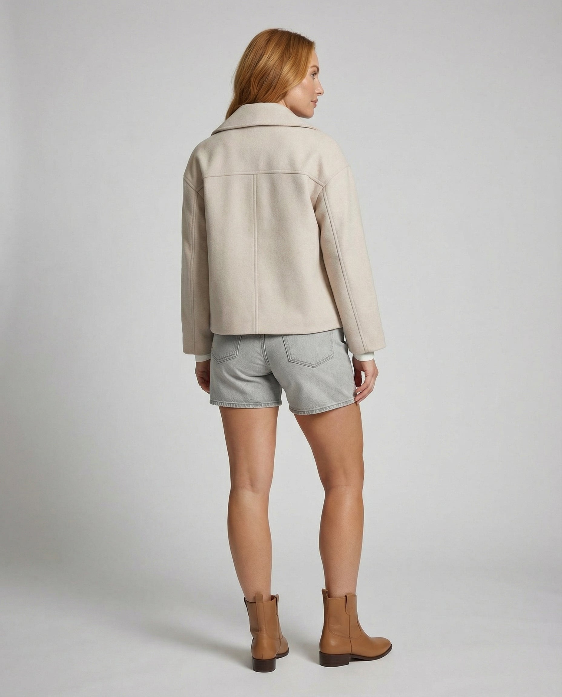 Damen Jacke mit Kurzschnitt & Doppelreiher | Heidi-Mode