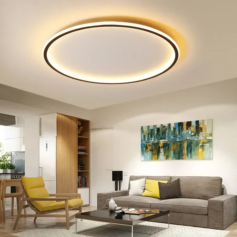 Skandinavische LED Rund-Deckenlampe | 1-Licht