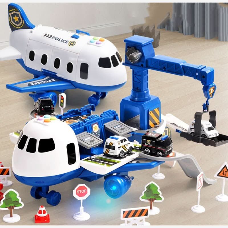 SKYQUEST – Abenteuer AirPlay Set mit Flugzeug & Fahrzeugen für kreative Kinder
