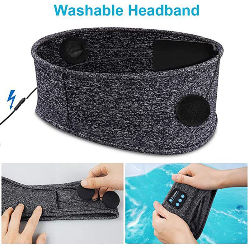 DreamWave Schlafmaske | Bluetooth Schlafmaske für erholsamen und ungestörten Schlaf