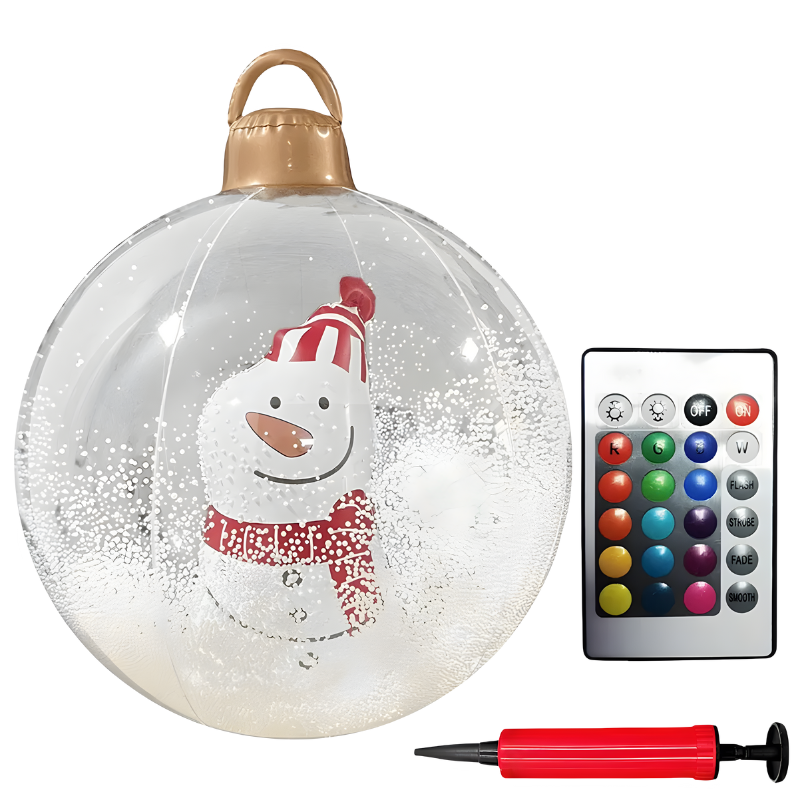 PVC Weihnachtsdekoration für Außen mit Bunter LED-Beleuchtung