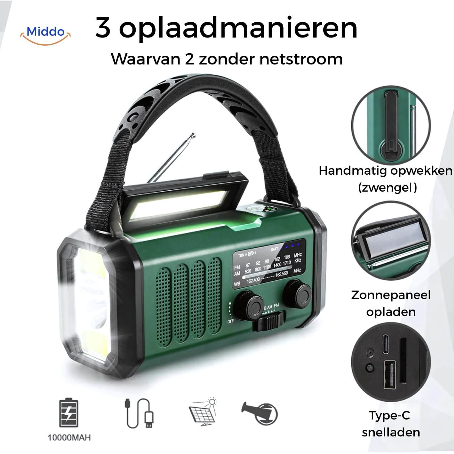 SolarGuard Multifunktionslampe | Taschenlampe, Leselampe, Kompass & solaraufladbar für alle Abenteuer