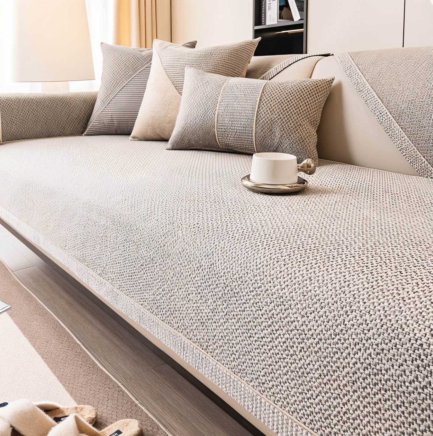 Bankbezug aus Baumwolle und Polyester zum Schutz für das Sofa