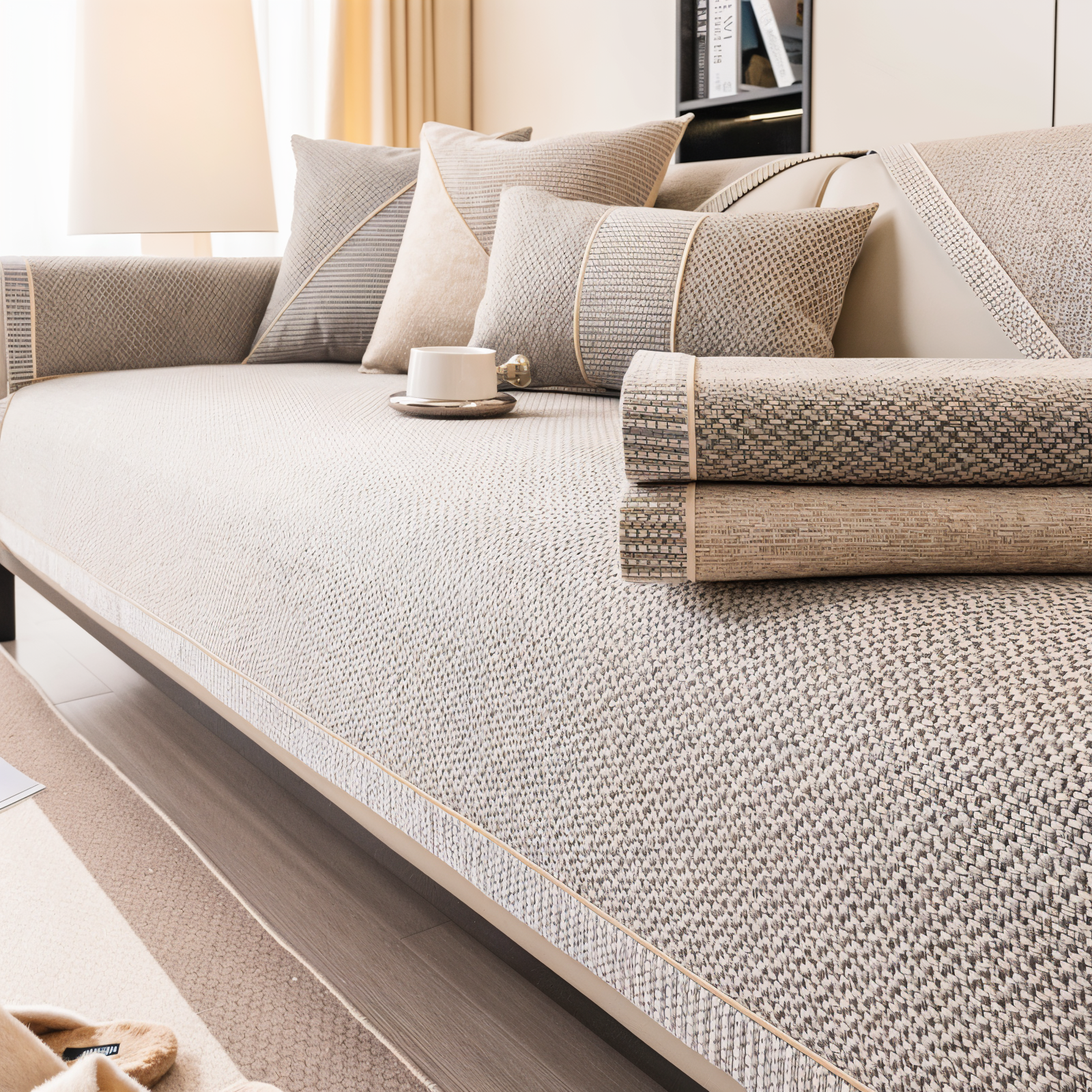 Bankbezug aus Baumwolle und Polyester zum Schutz für das Sofa