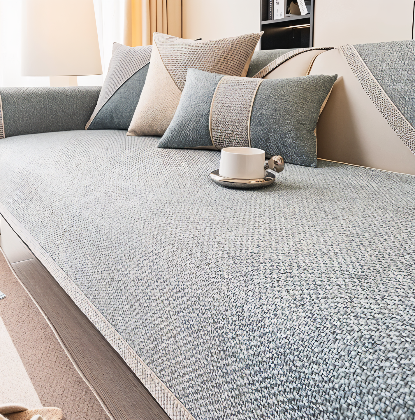 Bankbezug aus Baumwolle und Polyester zum Schutz für das Sofa