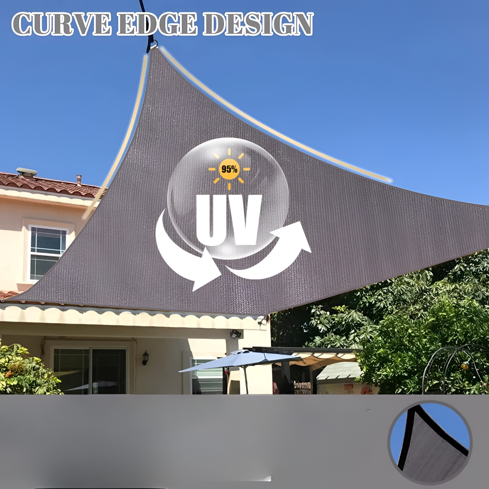 Rechteckiges Sonnensegel Wasserdicht | Wasserdichtes Outdoor-Gewebe | UV-Schutz | SkyCover