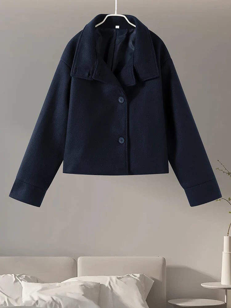 ChicAura Damen-Peacoat | Stilvolle und warme Oberbekleidung für einen zeitlosen Look
