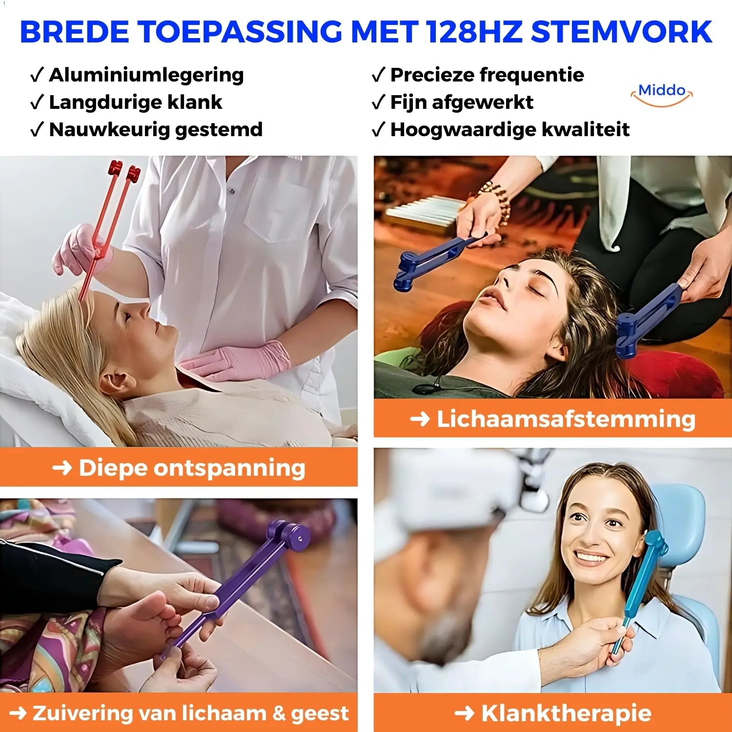 VibeHarmony Stimmgabel Set | Frequente Heilung bis 528 Hz für Körper und Geist