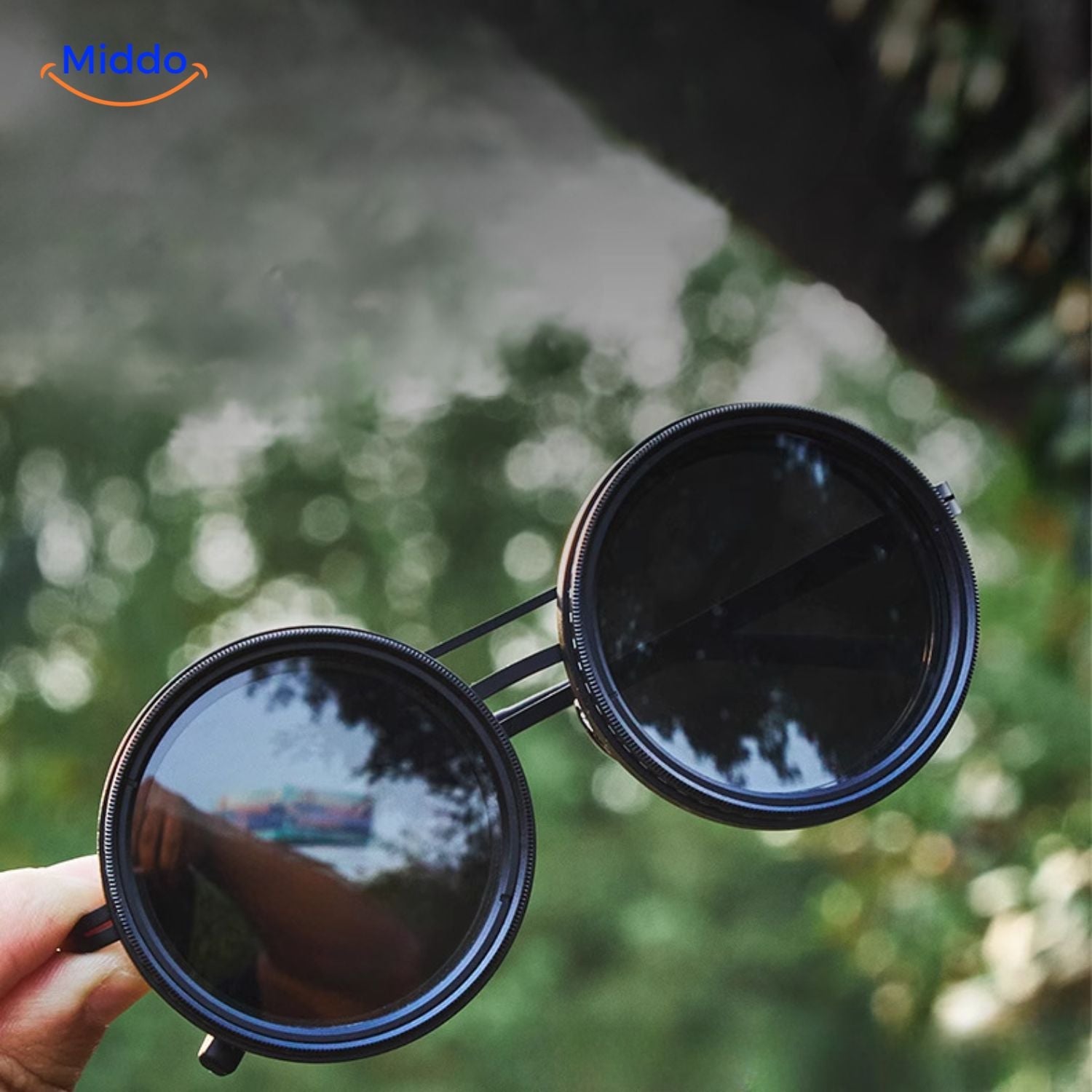 LumiShade Sonnenbrille | Handgefertigte Brille mit UV-Schutz und anpassbarem Lichtschutz