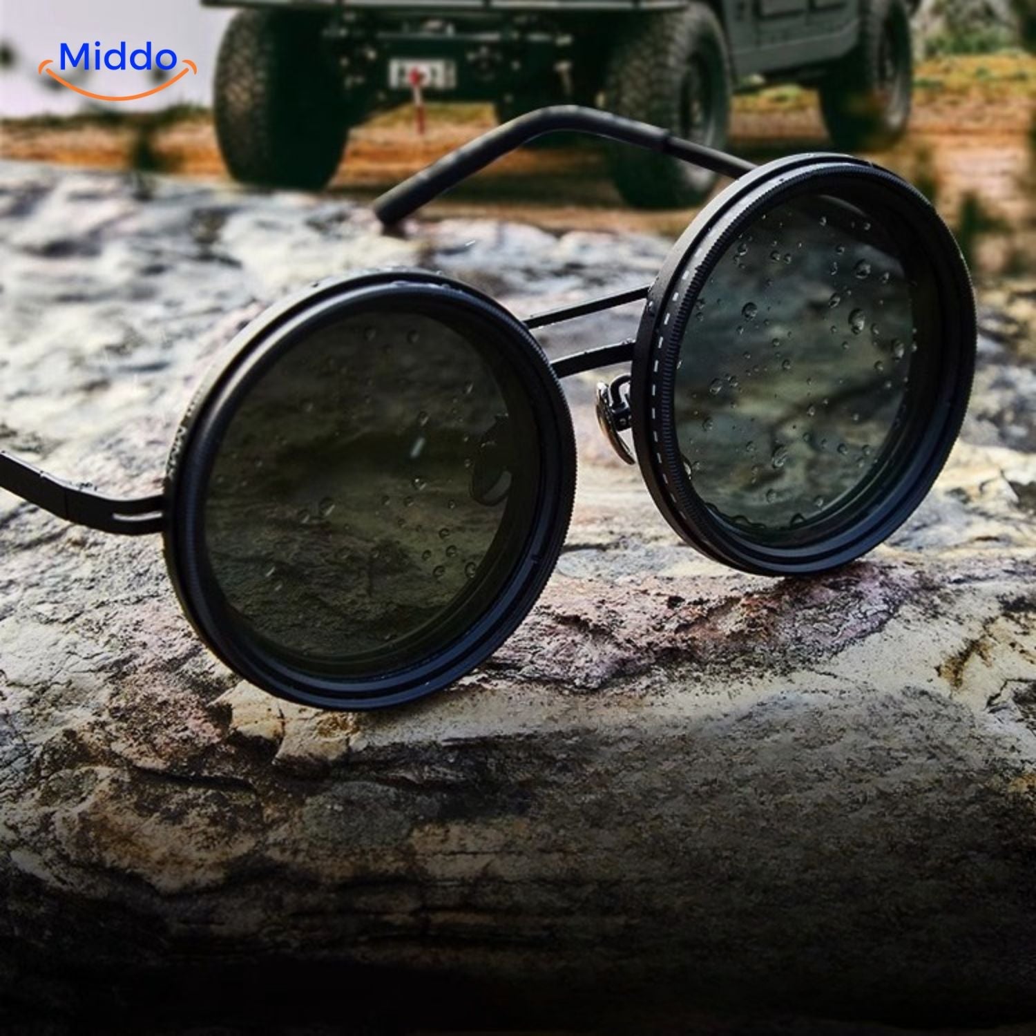 LumiShade Sonnenbrille | Handgefertigte Brille mit UV-Schutz und anpassbarem Lichtschutz