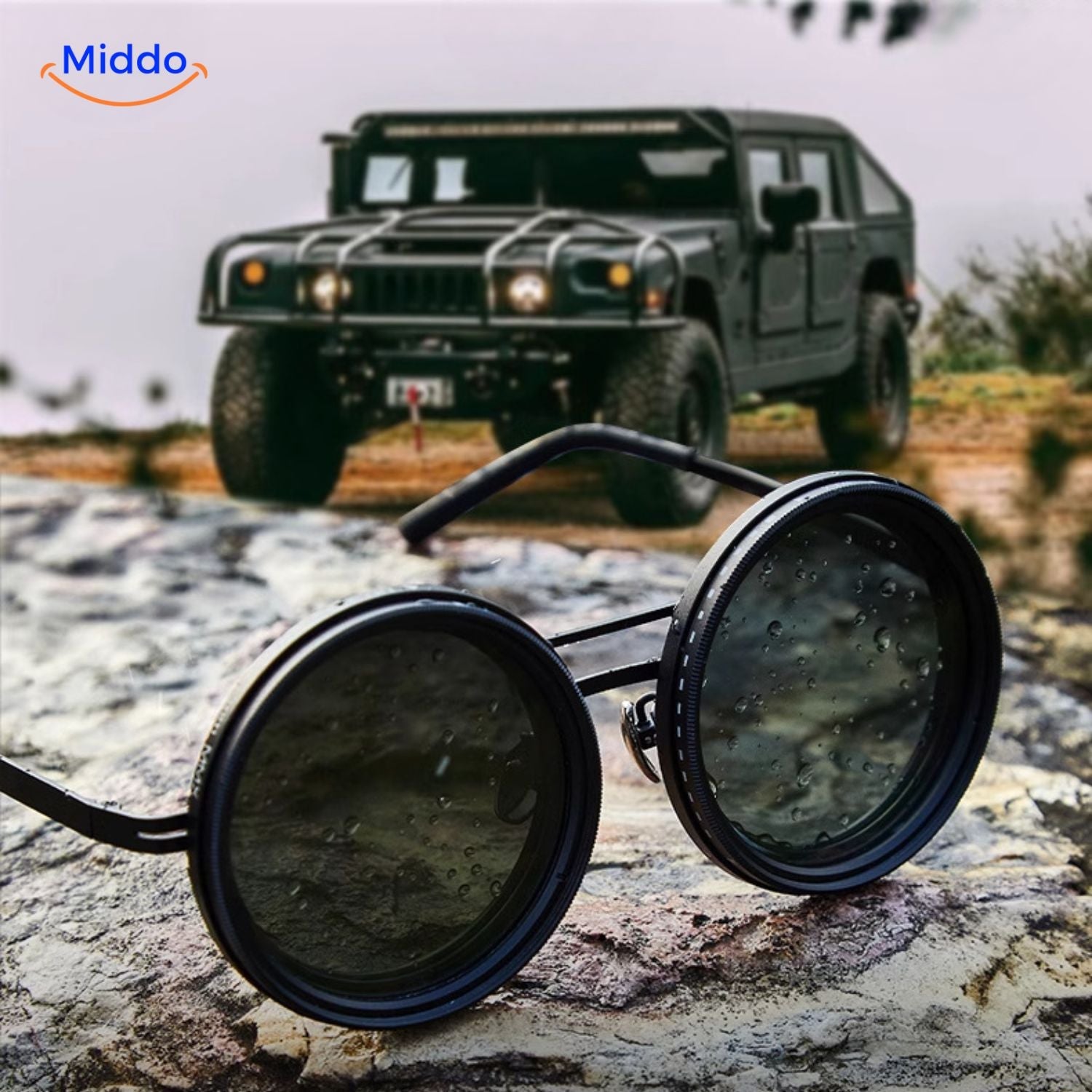 LumiShade Sonnenbrille | Handgefertigte Brille mit UV-Schutz und anpassbarem Lichtschutz