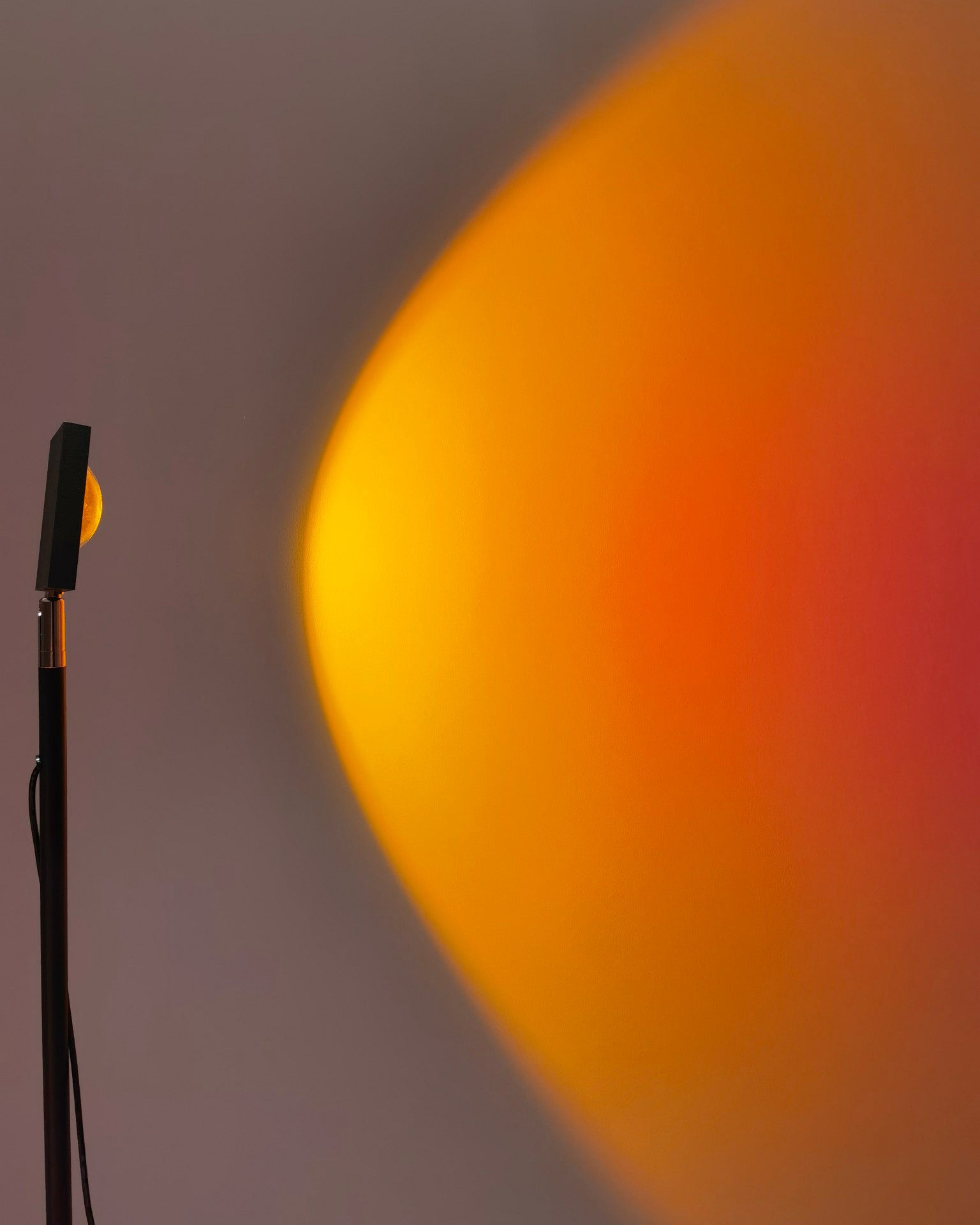 Frendorf | LED Farbprojektor Stehleuchte | Minimalistischer Halo Licht Effekt