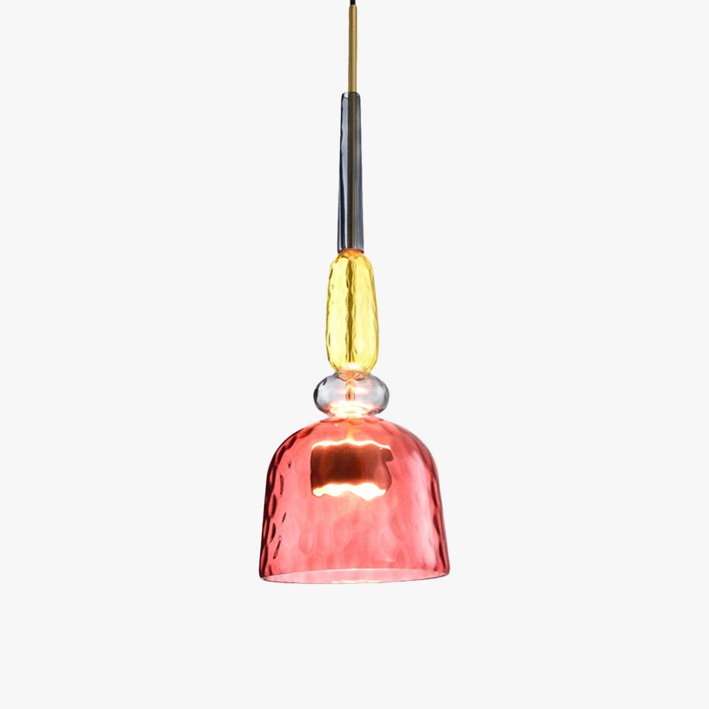 Pendelleuchte aus farbigem Glas Illumy