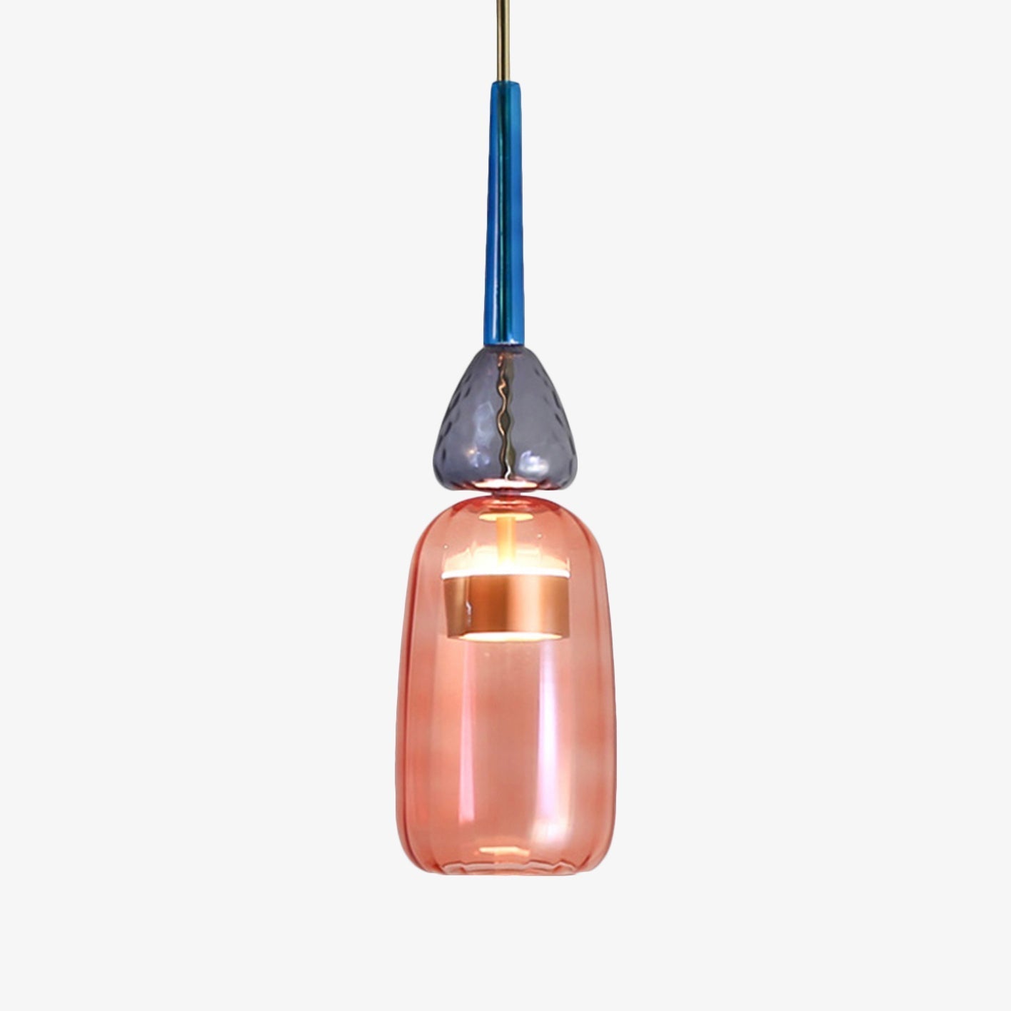 Pendelleuchte aus farbigem Glas Illumy