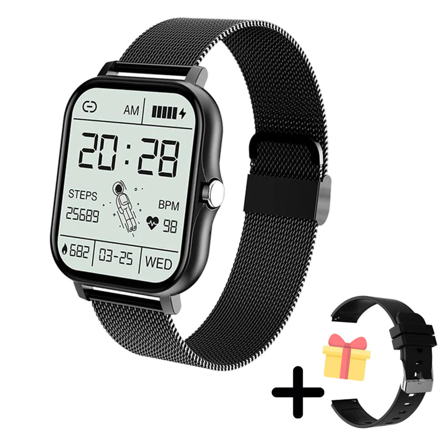 Goldene Uhr - Multifunktionale Digitale Smartwatch