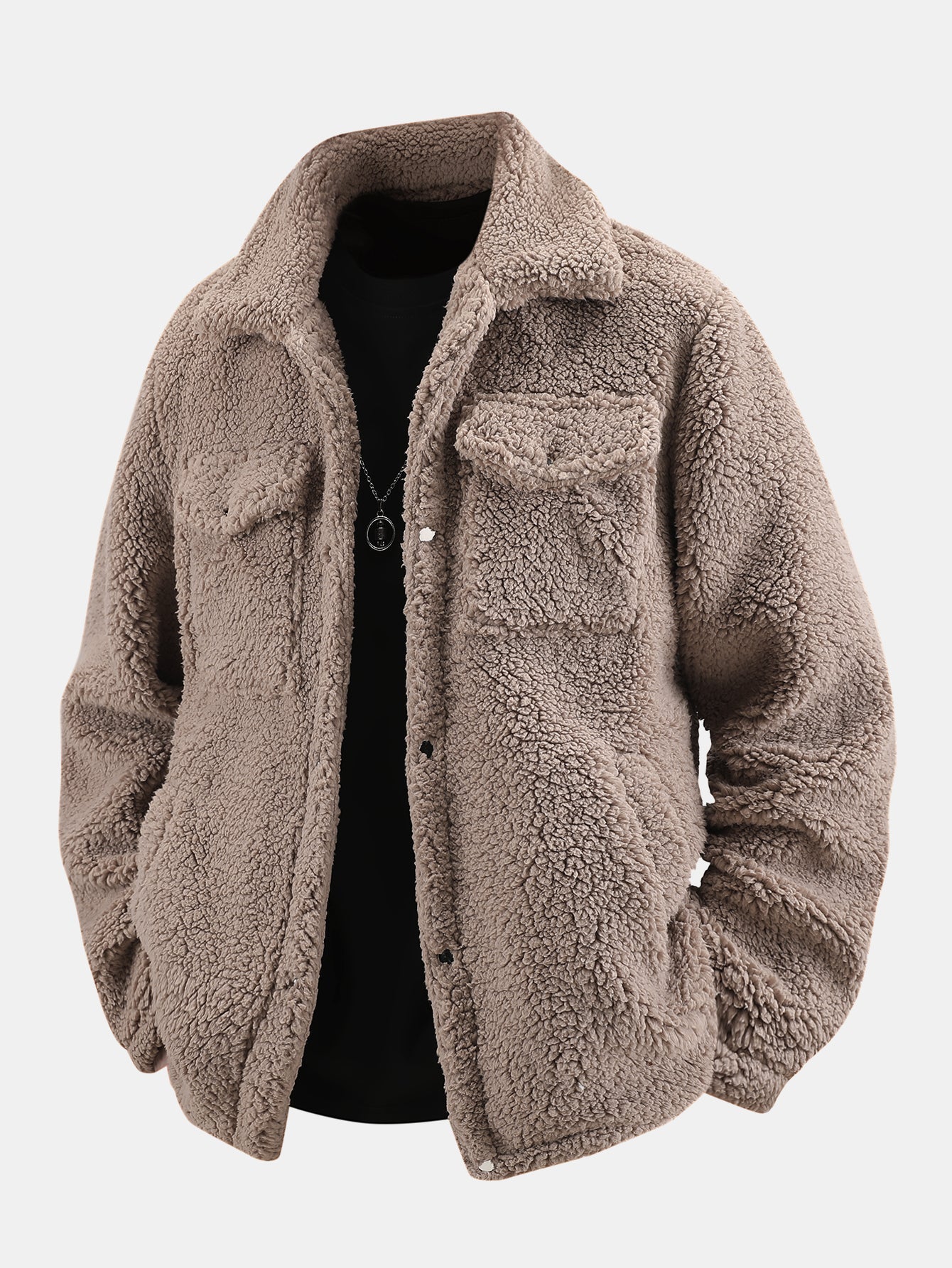 Retro Flanellen Jack TeddyLine – Warmes Herrenjack mit weicher Teddyfütterung