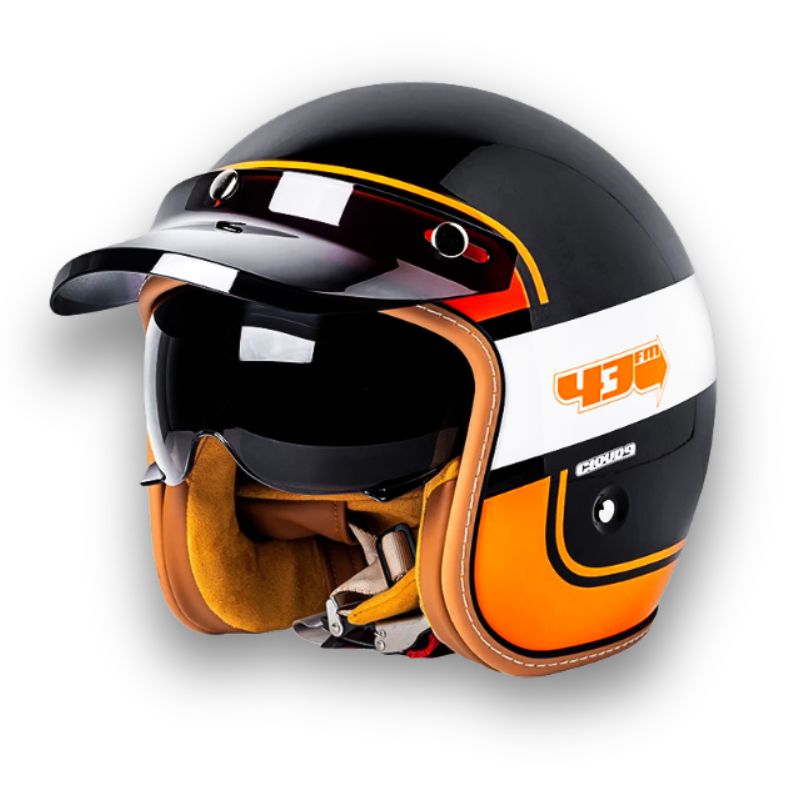 Zeitloser Motorradhelm - DOT- und ECE-zugelassen