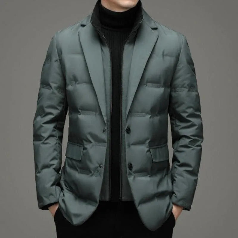 UrbanShell Herren Softshell Jacke – Wasserfeste Business Winterjacke mit Isolierfutter