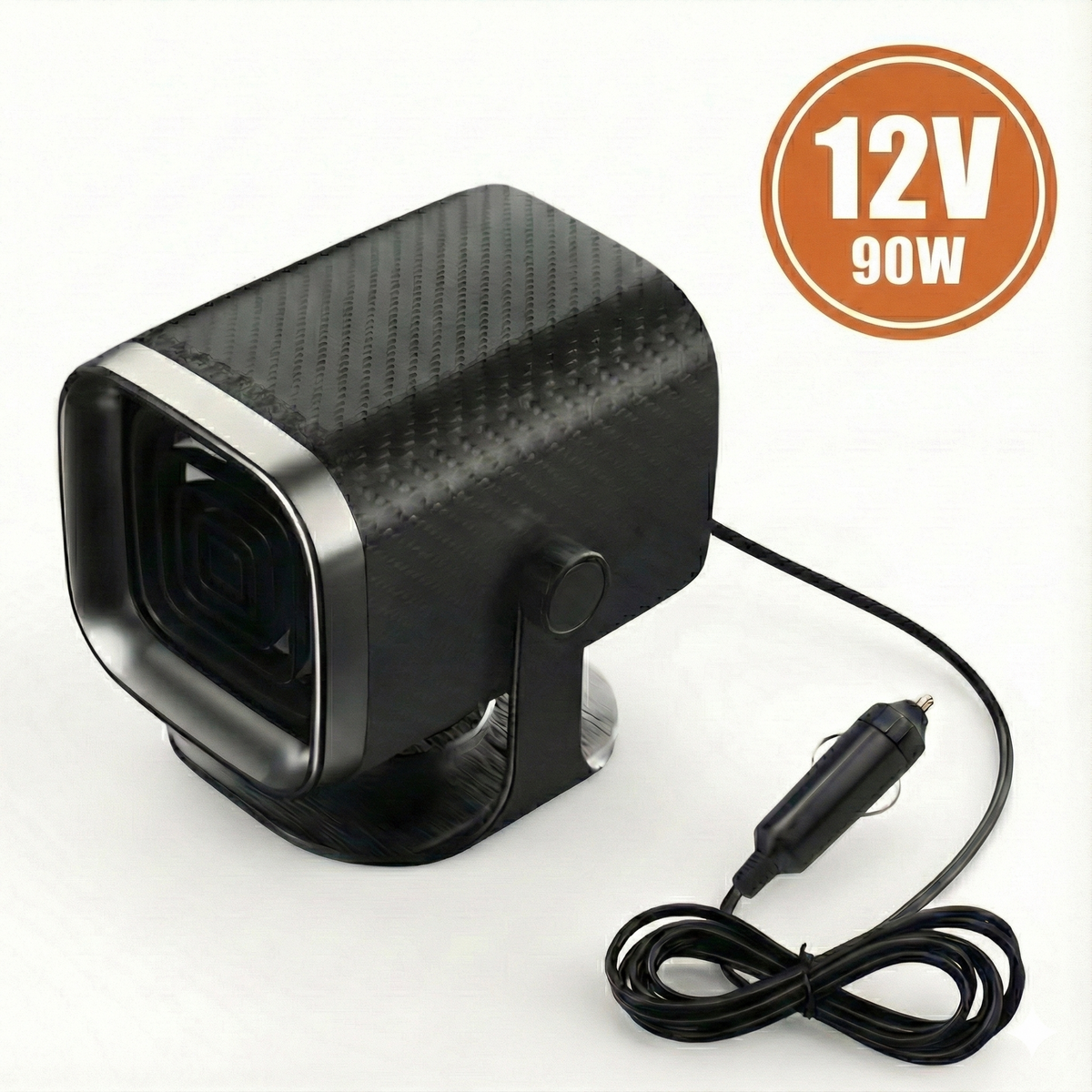 Autowärmer 12V/24V – Tragbarer Autoheizer mit 360° drehbarem Ventilator