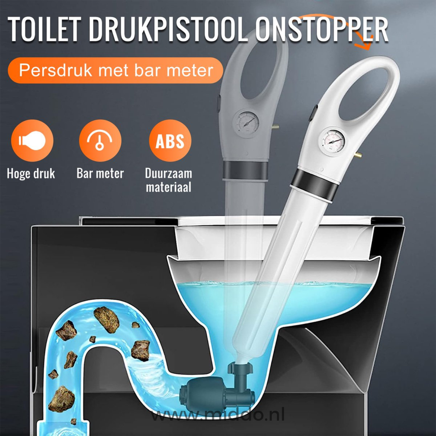 TurboClear Druckluft-Entstopfer | Die effektive Lösung für schnelle Verstopfungsbeseitigung