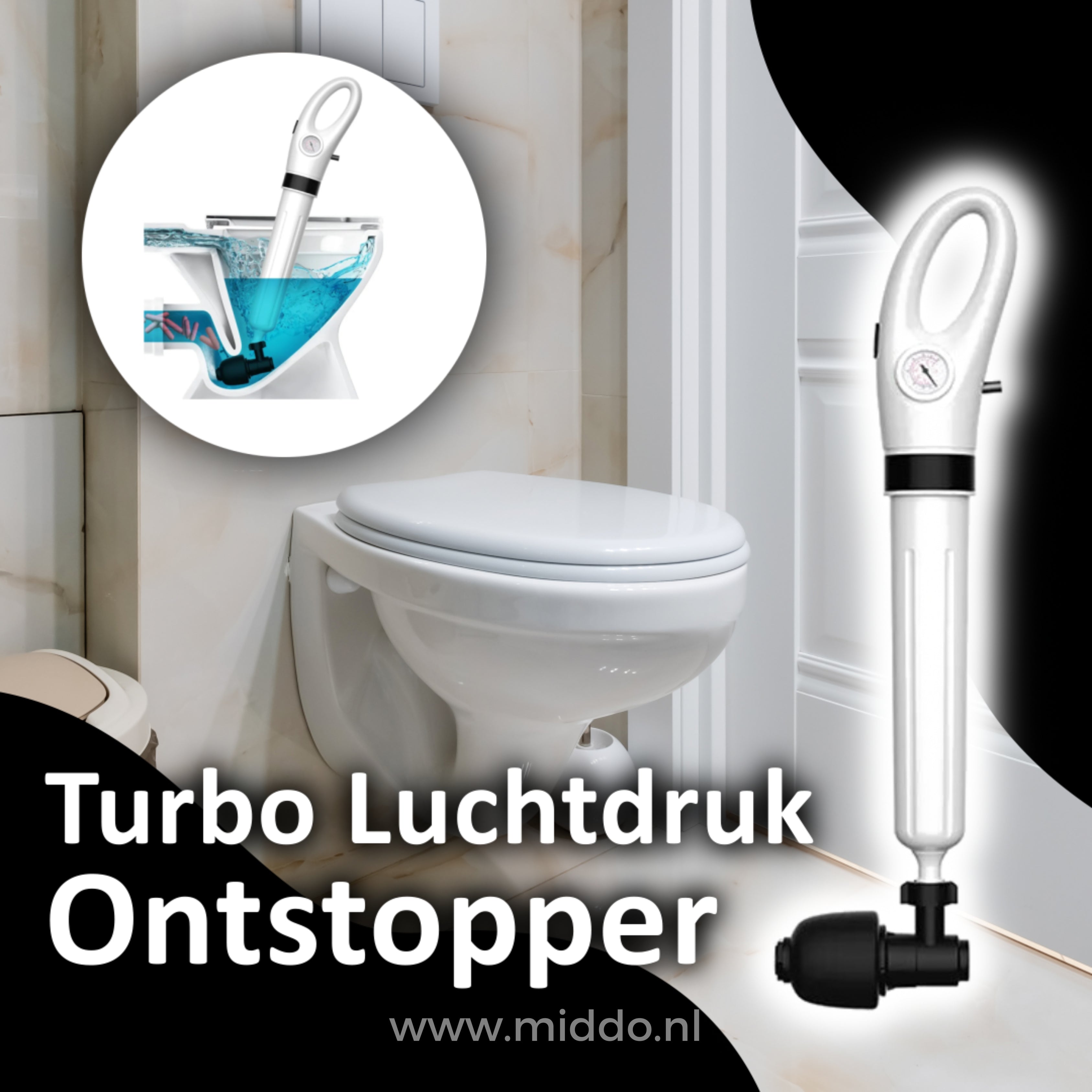 TurboClear Druckluft-Entstopfer | Die effektive Lösung für schnelle Verstopfungsbeseitigung