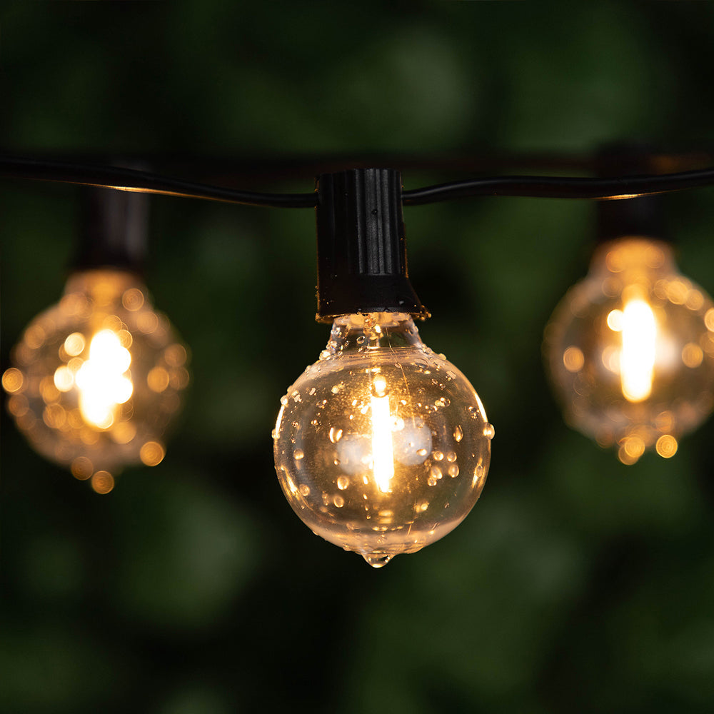 TwinkleTrail | Außen LED Lichterkette mit warmem Licht und wasserdichtem Design