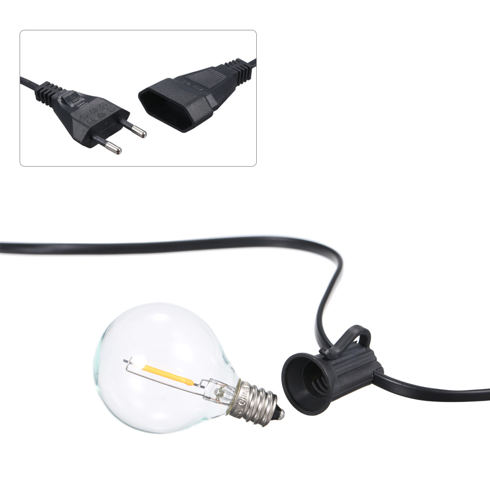 TwinkleTrail | Außen LED Lichterkette mit warmem Licht und wasserdichtem Design