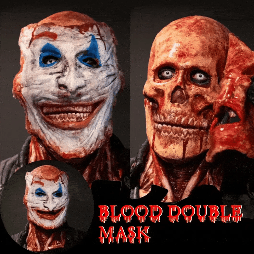 Schädelmaske | Realistisches Doppelmasker
