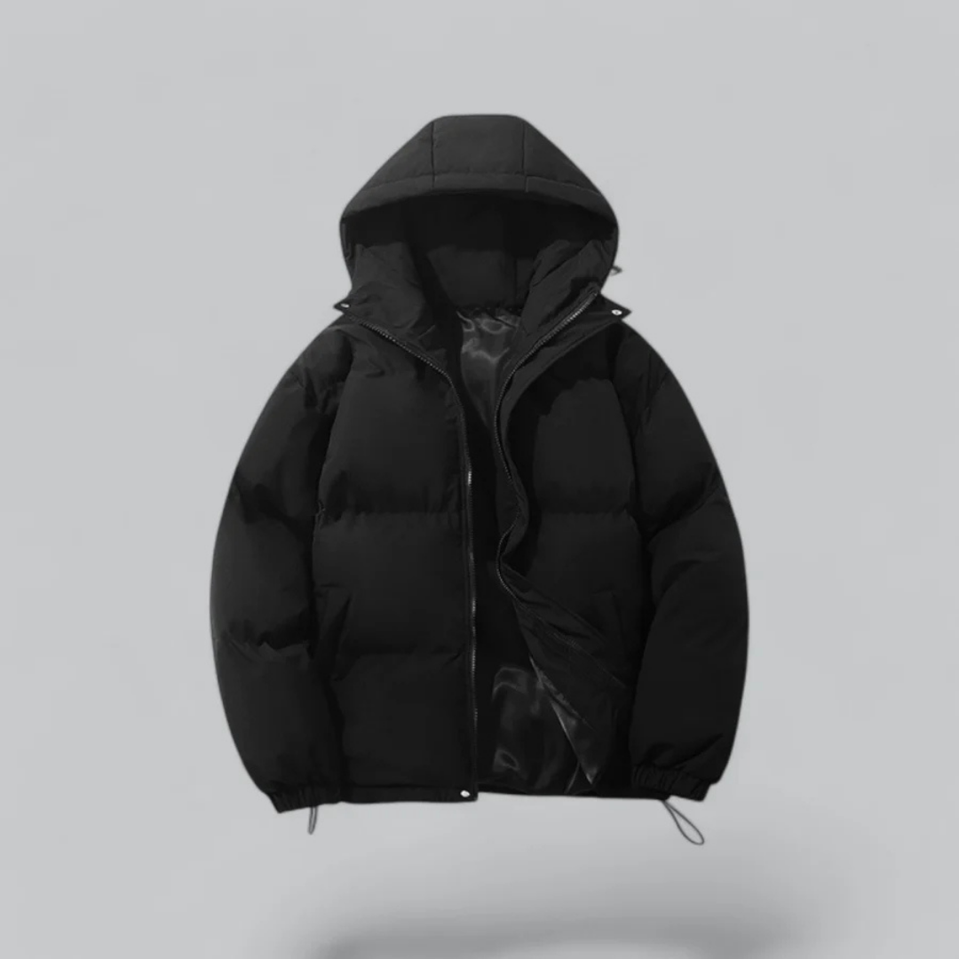 PolarGuard Unisex Daunenjacke – Warme Pufferjacke mit Reißverschluss und Kapuze
