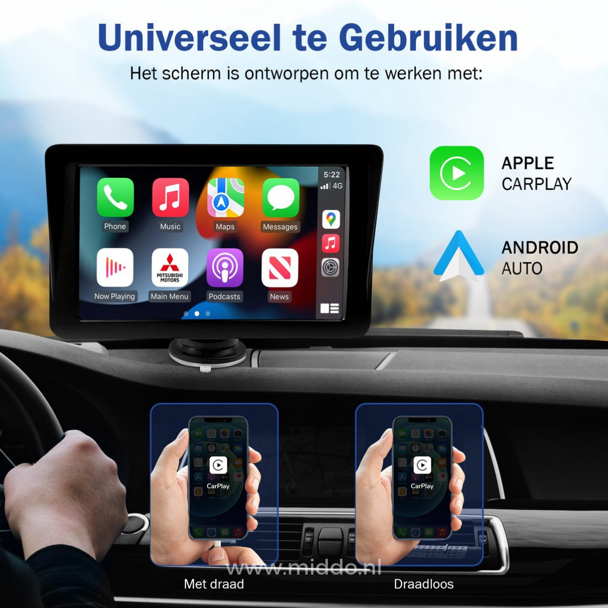 AutoBoost CarPlay & Android Auto | Upgrade dein Fahrzeug in 2 Minuten – Kein Einbau nötig!