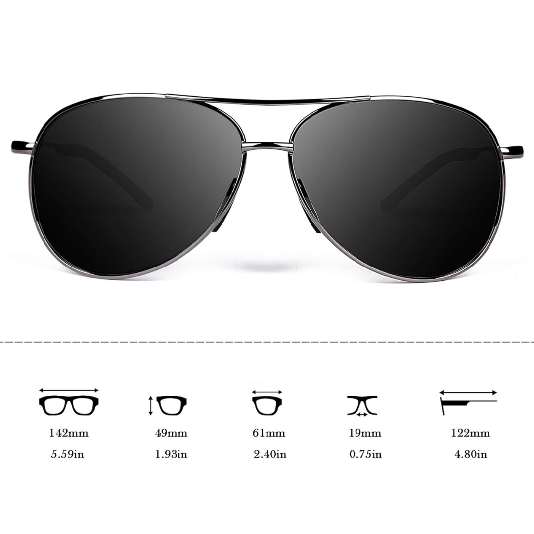 Premium Polarisierte Sonnenbrille Aviator