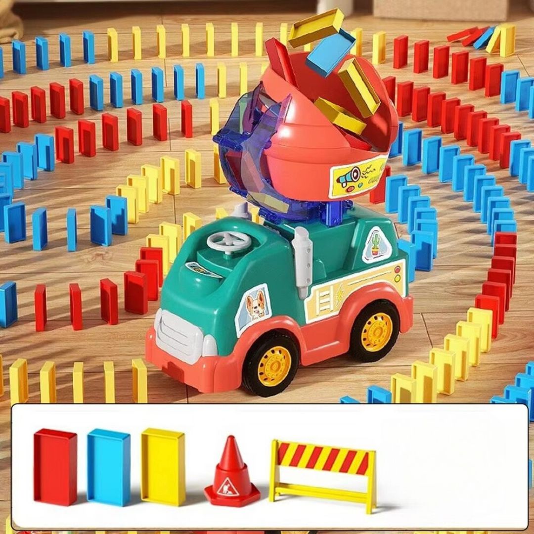 Montessori Holz Domino-Lkw Spielzeug