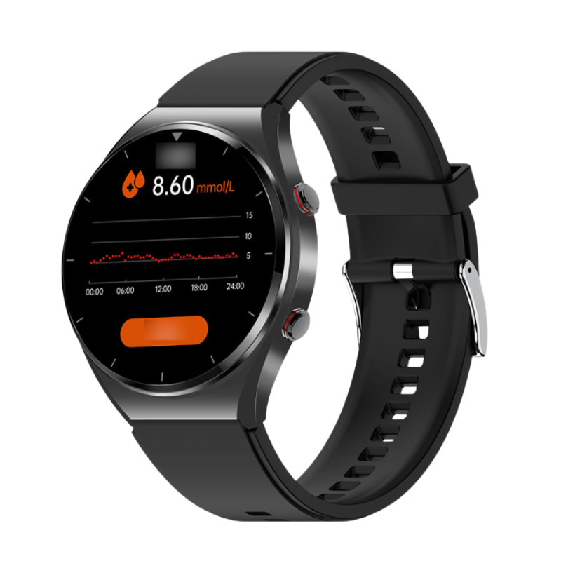 Blutzuckermessung mit einem Klick|Blutzucker Blutdruck EKG|EKG HRV Herzfrequenzüberwachung Smart Health Uhr