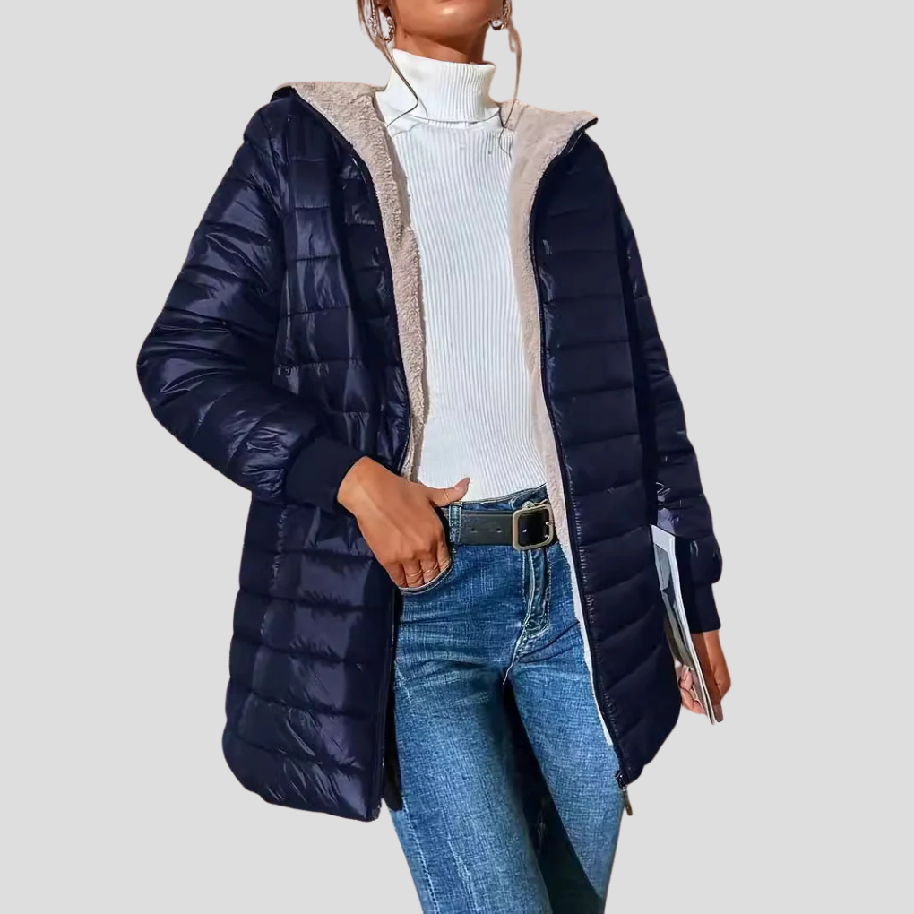 WinterEase Damenjacke – Warme Casual Winterjacke mit Isolierter Fütterung