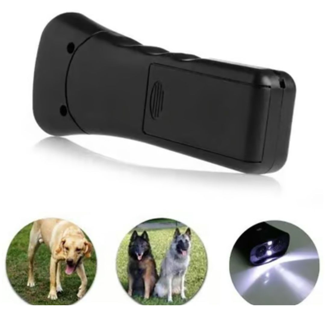 PawTrainer Taschenlampe | Ultraschall-Haustiertrainer mit LED-Taschenlampe