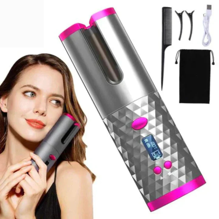 PerfectCurl Drahtloser Automatischer Lockenstyler für Perfekte Locken